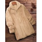 Zip Up Solid Teddy C...