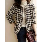 Plaid Pattern Jacket...