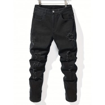 Men's Black Slim Den...