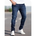 Men's Trendy Skinny Jeans, Men's Casual Street Style Stretch Jeans